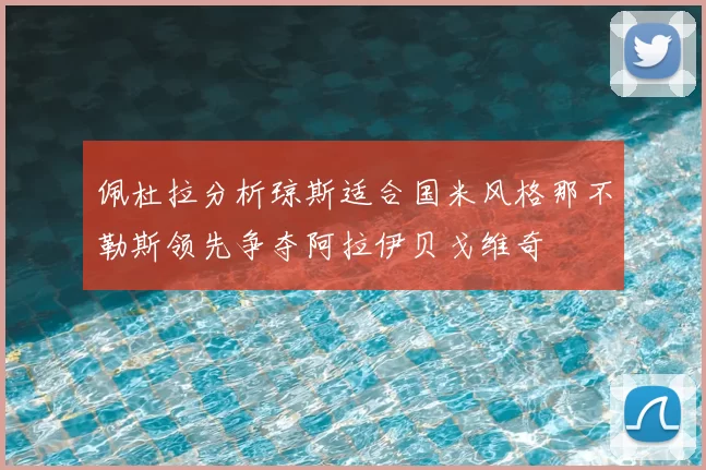 佩杜拉分析琼斯适合国米风格那不勒斯领先争夺阿拉伊贝戈维奇
